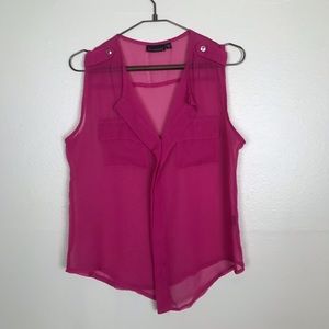Ultra Flirt | Sheer pink top